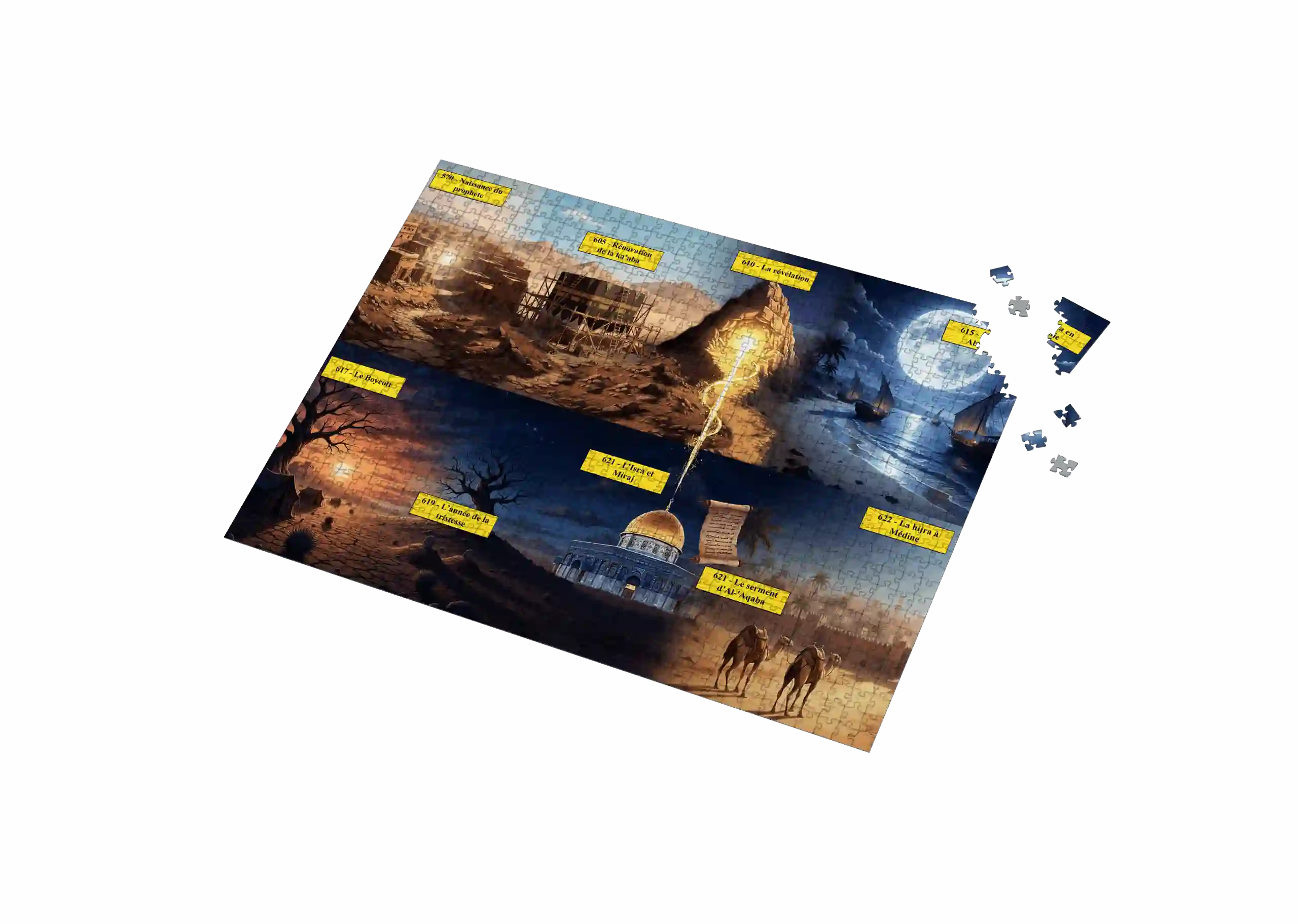 Puzzle Sira du Prophète ﷺ – Jeu éducatif islam pour enfants 3 jeu éducaif sira puzzle